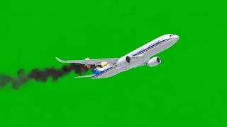 Jet Engine Failure Green Screen Animation 