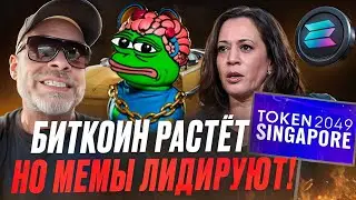 Крипто новости!!! Биткоин растёт! Но мемы лидируют!