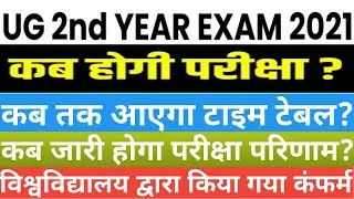 UG 2nd Year Exam कब होंगे? | कब आएगा टाइम टेबल? | कब जारी होगा परिणाम? | जाने सभी अपडेट इस वीडियो मे