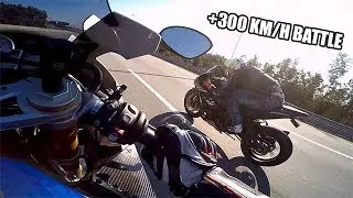 BMW S1000RR HP4 VS Kawasaki Ninja ZX10RR VS BMW S1000RR +300KM/H BATTLE