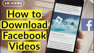How To Download Facebook Videos on MAC or PC without any software | 2020