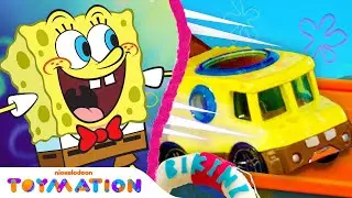 SpongeBob Toy Cars Super Speed RACE in Bikini Bottom! 🚗 | Toymation