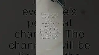 This is just linking everyone's channel in the description.
