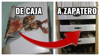 Recicla y Organiza: Convierte una Caja Navideña 🎁 en un Cajón para Organizar Zapatos 👠