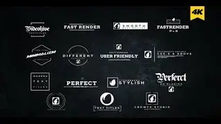 Minimal Text Titles 4K | After Effects Template | Titles