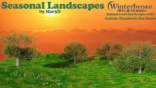 Daz Scripts and Thumbnails for Seasonal Landscapes Images in Daz Studio