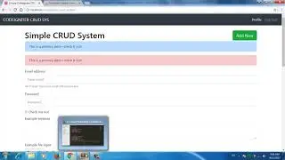 Codeigniter CRUD project bootstrap 4 creating database part 2