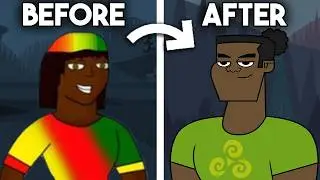 Disventure Camp Characters Before Vs After