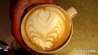 How to Pour A Latte Art Inverted Rosetta Tulip