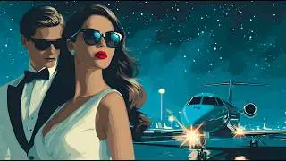 THE PRIVATE JET ESCAPE IV | 1960s Spy Jazz & Luxury Lounge | Focus, Work & Midnight Departures