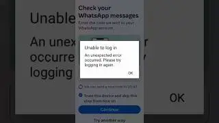 how to fix unable to log in Instagram / an unexpected error occurred please try logging again insta