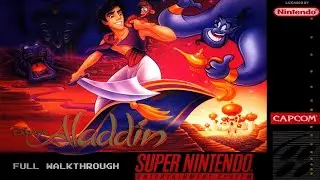 Disney's Aladdin 1993 (SNES Full Walkthrough) Longplay