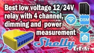 29 ShellyRGBW2 relay with 12/24V operating voltage for controlling colored LEDs or 4 white LEDs