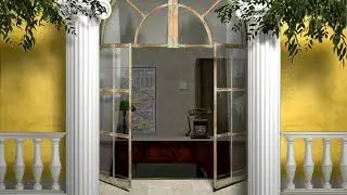 Футаж. Кабинет советского чиновника 30 - 40-х годов XX века (снаружи).