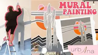 Painting a Retail Store Mural!💕🌵urbAna at Scottsdale Quarter in Arizona