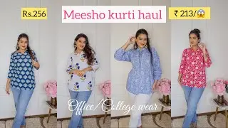 Meesho short kurti haul under Rs.400 only 😱 office/ college wear kurti finds #meeshohaul #meesho