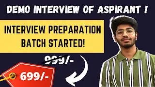 Demo of interview taken by our team | Your interview is our responsibility! | IPM Indore interview