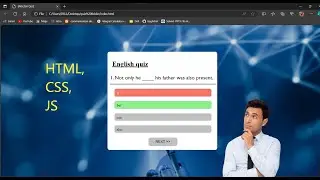 how to make quiz website using HTML, CSS and JS framework.