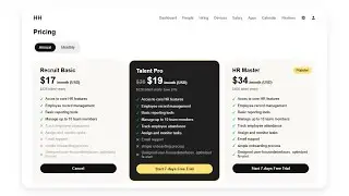 Modern Pricing Page Using Only HTML & CSS | Minimal JavaScript | Web Design Tutorial