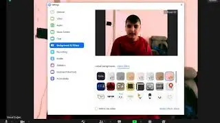 zoomda filtre ve arka plan yapma