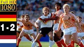 Germany 1-2 Netherlands Semi Final Euro 1988 | Full highlight - 1080p HD | Matthäus - Van Basten