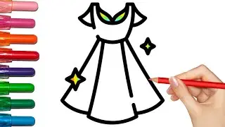 Bolalar uchun liboslarni qanday chizish mumkin How to draw dress for children