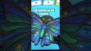 🦋 Unmolding colorshift resin butterly #resin #epoxy #resincasting