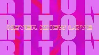 Riton & Belters Only - Never Knew Love Feat. Enisa (Visualiser)