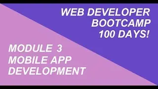 MOBILE APP DEVELOPMENT - SOFTWARE DEVELOPER CODING BOOTCAMP (MODULE 3 - DAY 21)