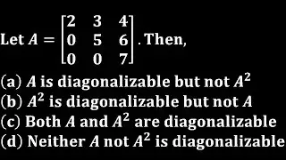 distinct eigenvalues diagonalizable linear algebra engineering iit jam mathematics gate cmi tifr