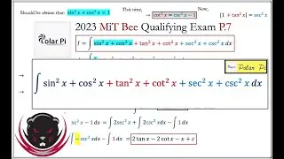 2023 MiT Integration Bee Qualifying Exam [Problem 7 ]