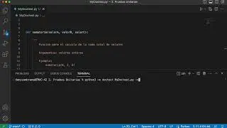 2.1. Python | Pruebas Unitarias - DocTest    