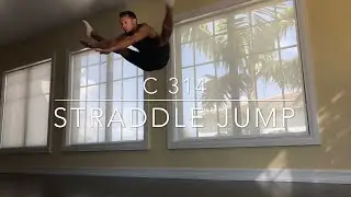 How to do Straddle jump | C 314 | aerobic gymnastics tutorial 2018