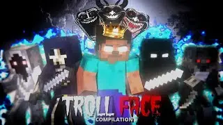 |Troll Face Edit Minecraft Compilation Part 1| ☠️...