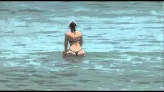 Beach accident with the couple