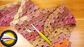 Háčkovanie | XXL šatka s mušľovým vzorom | DIY háčkovanie na jeseň