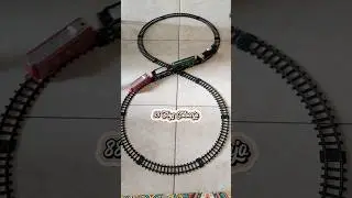 Mainan Kereta Classic Train Jalur Rel Angka 8 Rail King 19 Pcs