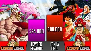 Whitebeard Vs Family Of D. Power Levels - SP Senpai 🔥