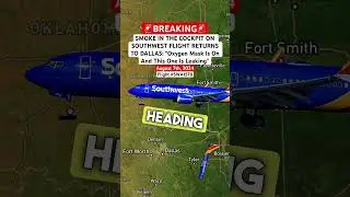 SMOKE IN THE COCKPIT ON SOUTHWEST FLIGHT RETURNS TO DALLAS: “Oxygen Mask Is Leaking” #shorts
