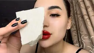ASMR 🏔️🫶Мокрый и Сухой хруст в пасте из Башкирских глин ⛰️🫶АСМР