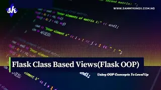 Class Based Views In Flask - Flask 2.0 
