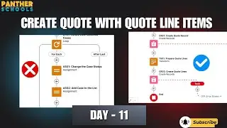 DAY11 Create the Quote from Opportunity With the Quote Line Items with 