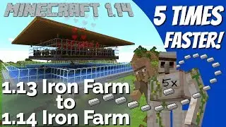 How to make an Iron Farm in Minecraft 1.14 | Convert a 1.13 Iron Farm to a 1.14 Iron Farm (Avomance)