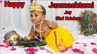 #cutebaby krishna theme photoshoot idea's ll krishan janmashtami ll