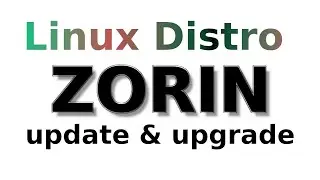 linux distro zorin  update & upgrade from terminal command