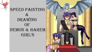 Speed Drawing: Demon Harem