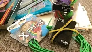 Opening and Product Review of X-Treme File Bands and MoMA Rubber X-Bands