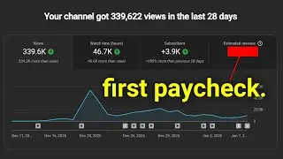 how much YouTube paid my small channel (first month monetized)