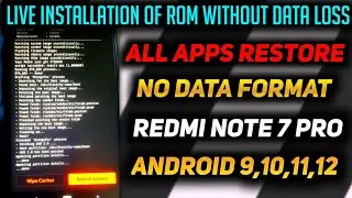 How To Install Custom Rom Without Data Format | No Apps And Data Loss |  Full Installation Process