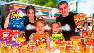 Eating Only SPICY Gas Station FOOD for 24 hours!!